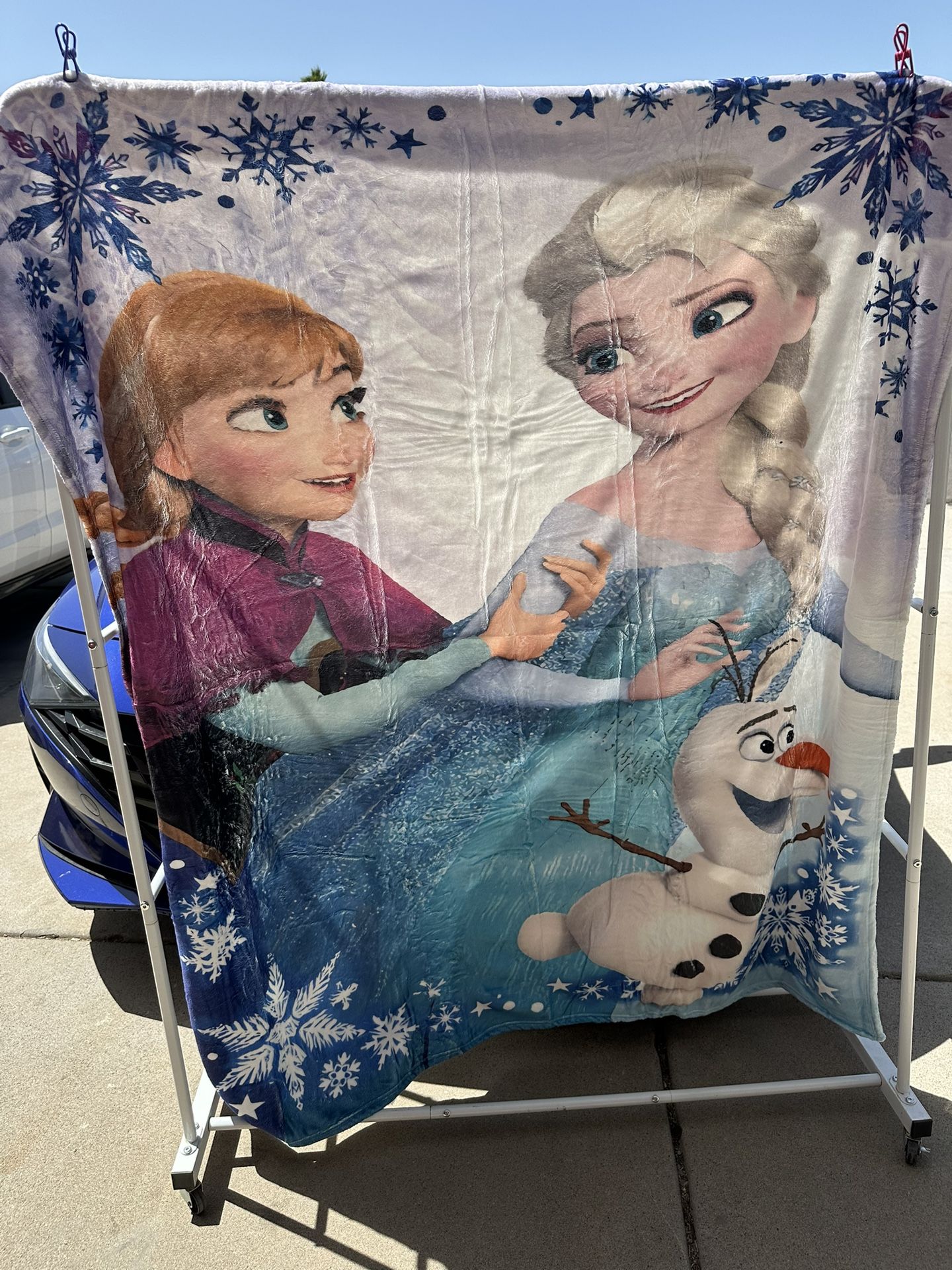 New Disney’s Frozen On And Elsa Blanket And Stitch And Angel Throw Blanket