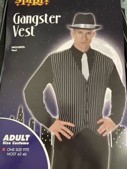 Gangster Vest And White Tie
