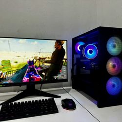 Gaming PC - Brand New NZXT H5 System - Ryzen 9 RTX Graphics 1TB w/ Monitor & Accessories