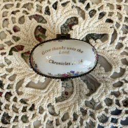 Give Thanks To The Lord Hinged Trinket Box