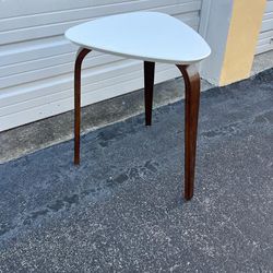 Modern wood legs end table  19” x 17” , 24” high