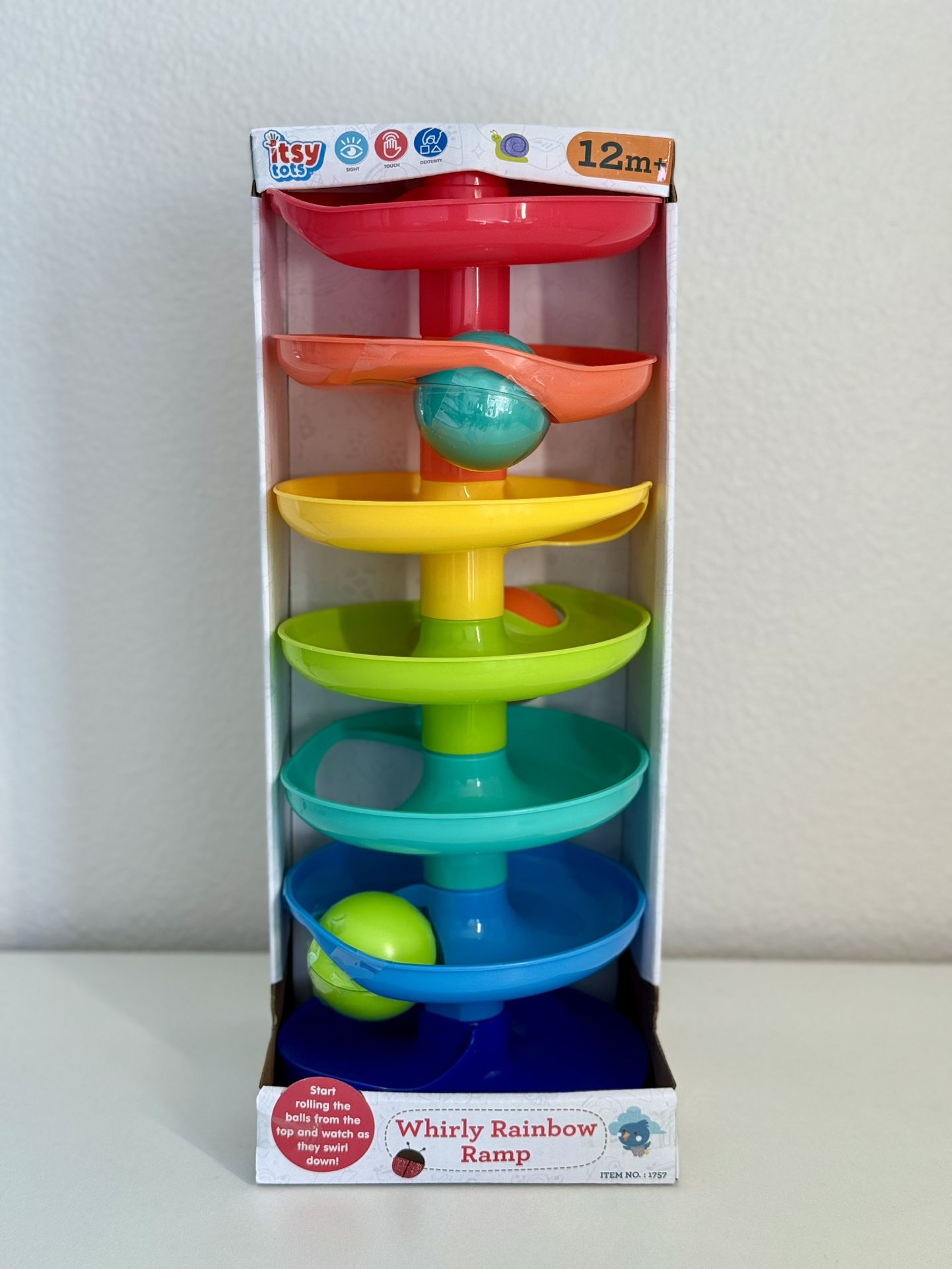 Itsy Tots Whirly Rainbow Ramp Toy
