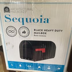 Sequoia Black Heavy Duty Post Mount Mailbox
