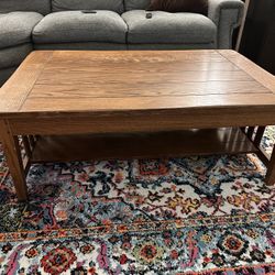 Real Wood Coffee Table And End Tables 