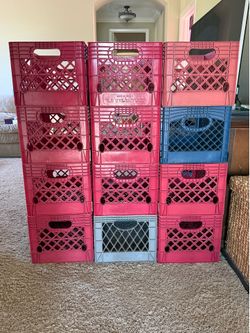 12 milk crates