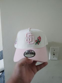Hat SD snapback white and pink