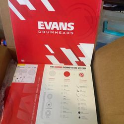 Evans Hybrid Black Marching Drumhead - 14 inch