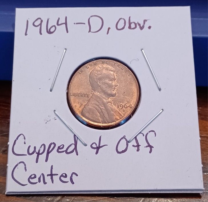 Lincoln Cent Error, 1964-D , Obv.