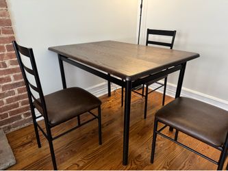 Wood Dining Table Set with Chairs