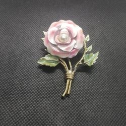 Rose Flower Brooch 