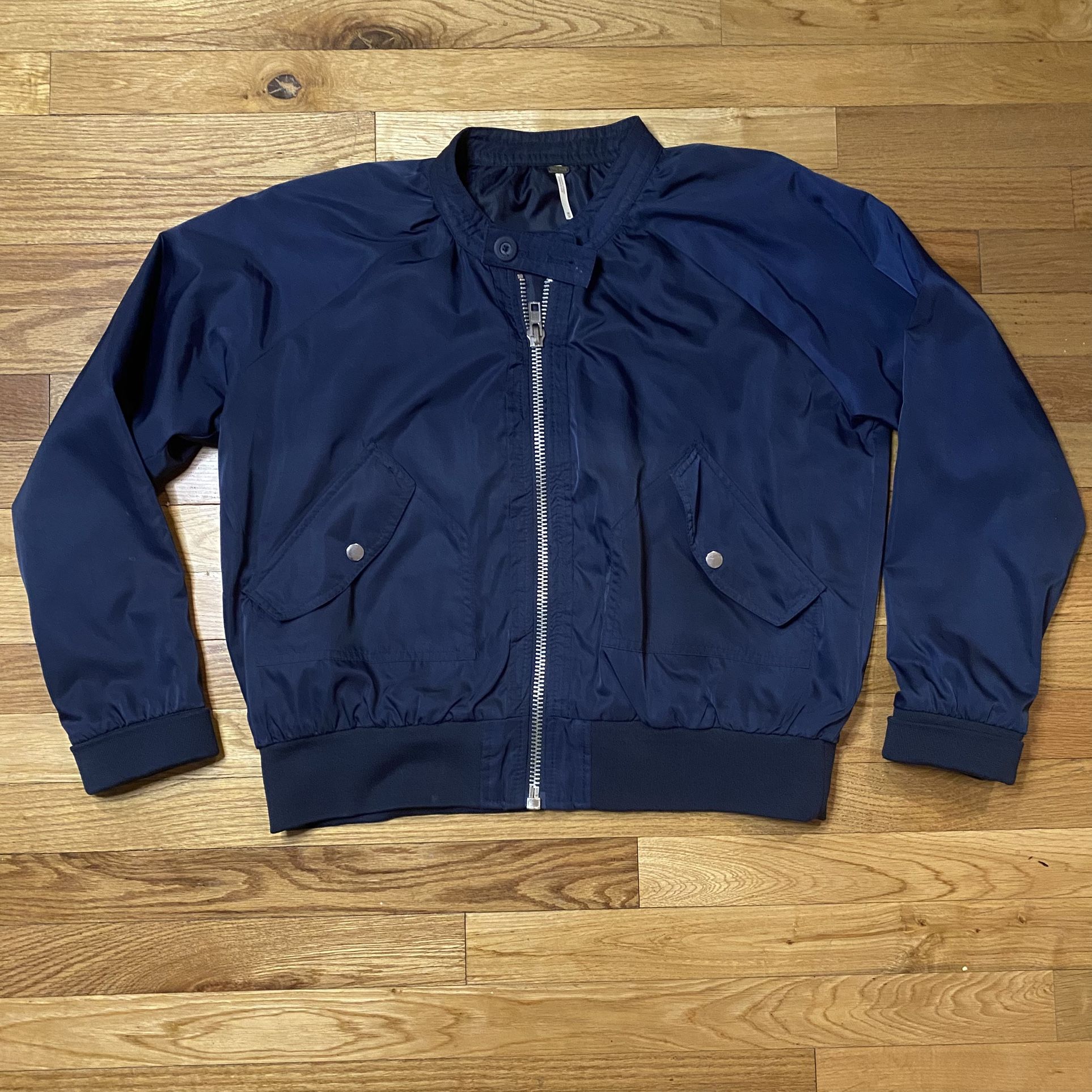 Free People Women’s Navy Bomber Jacket