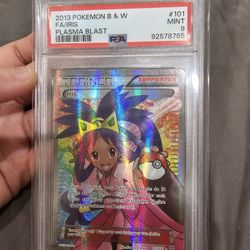 Pokemon Card Psa 9 Iris Full Art
