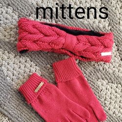 Womens Head Piece/mittens