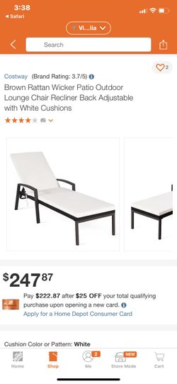 New Outdoor Patio Lounge Chair 