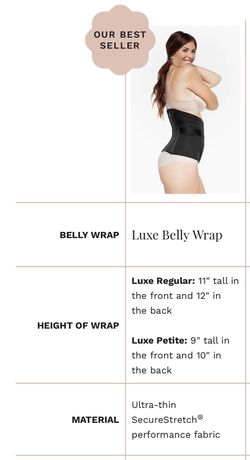 Belly Bandit Postpartum Luxe Belly Wrap for Sale in San Diego, CA - OfferUp