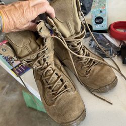 Military boots size 6 adult children hiking camping shoes