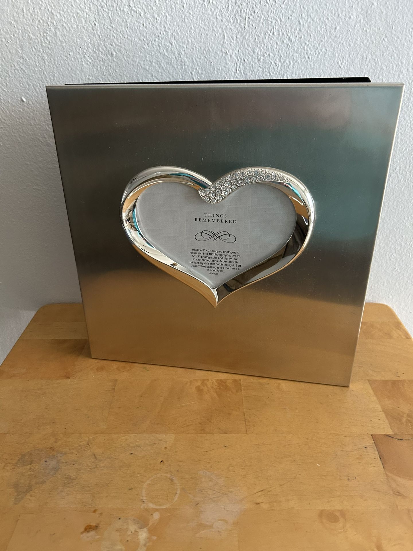 Wedding Photo Album Silver Played With Brilliant Crystals