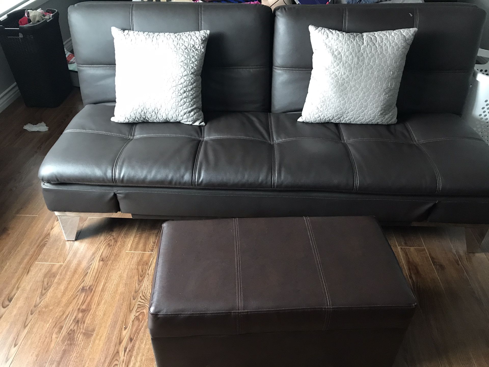 Multi position futon with ottoman for sale..Best offer