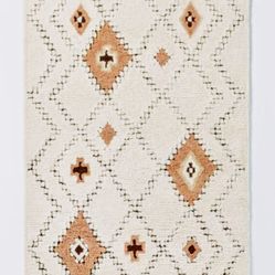 Brand New Northridge Hand Tuffed Wool Shag Diamond Área Rug Threshold Designed Studio Mc Gee 