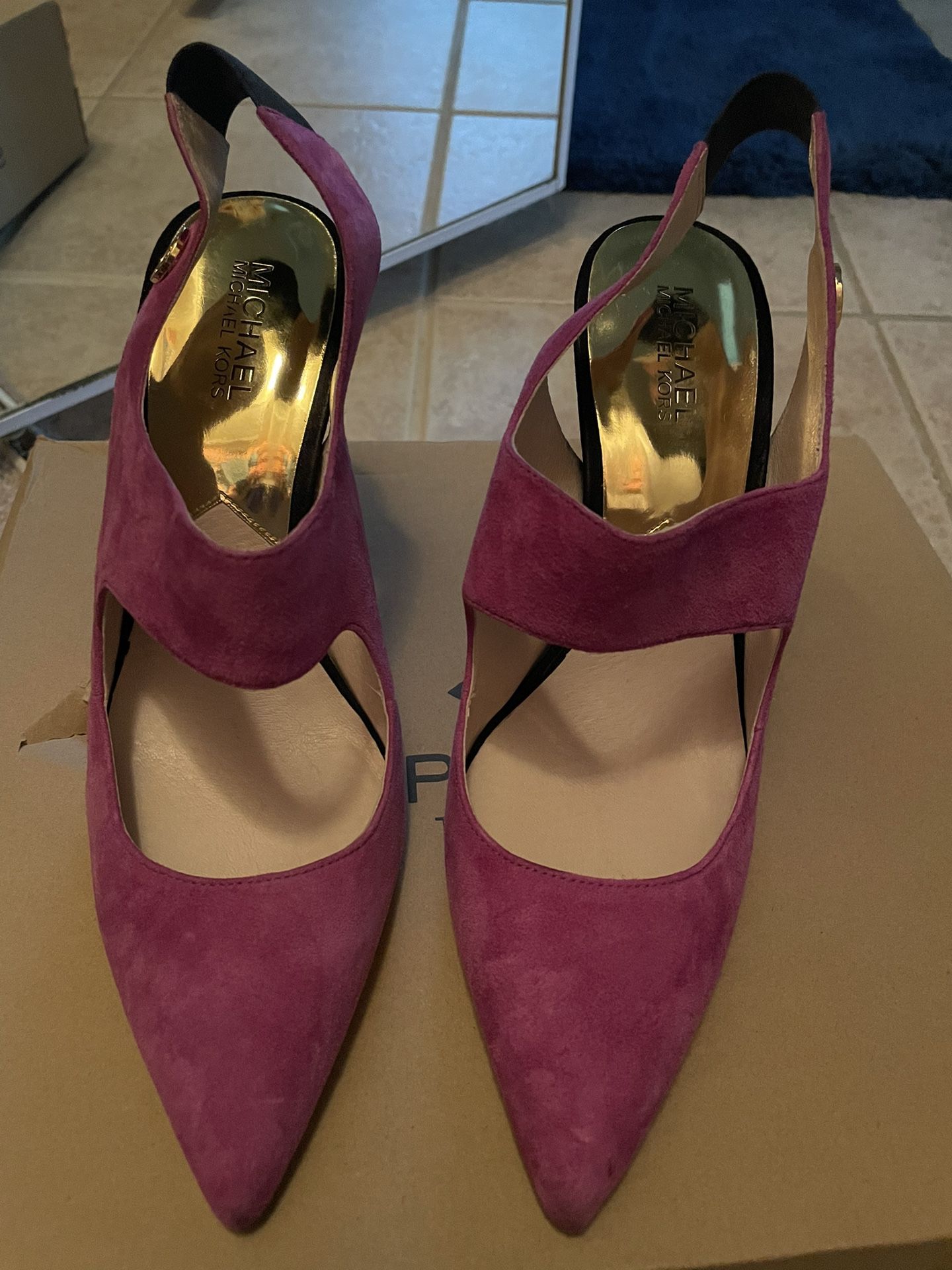 Michael Kors Heels Suede Shoes 8M