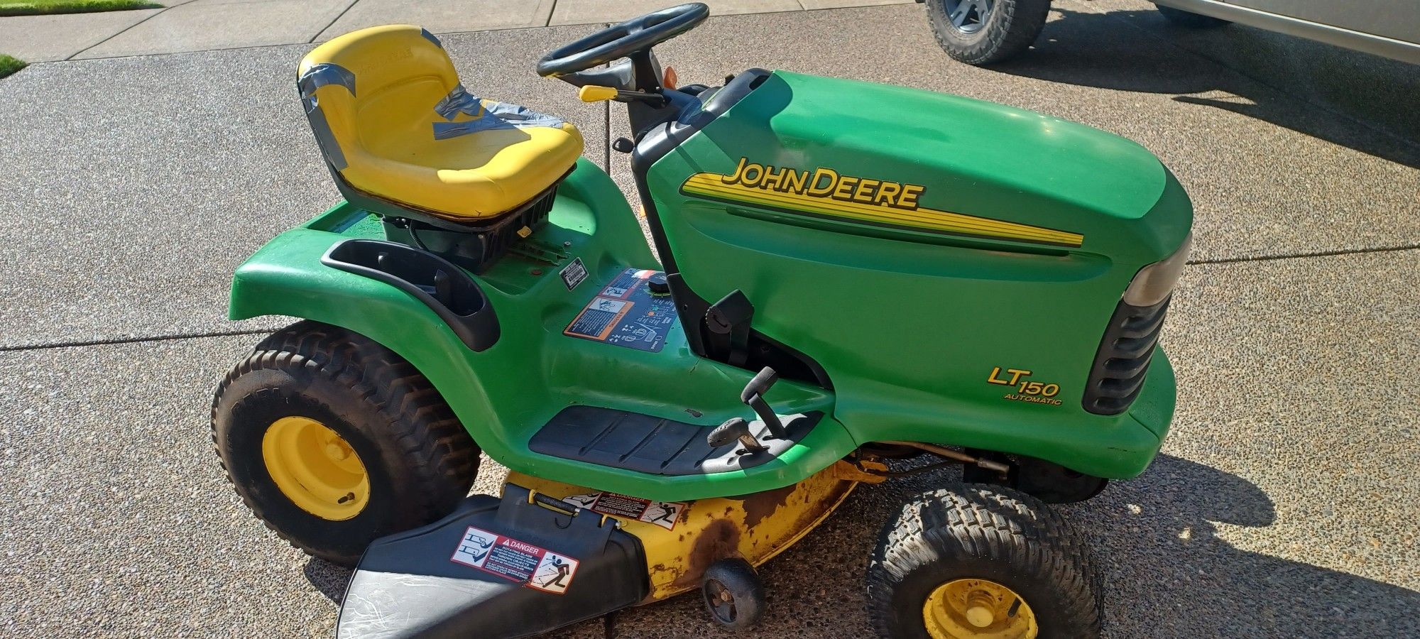 John Deere Lt150 It Starts Easy Runs Perfect With Kohler 15 Horse Engine