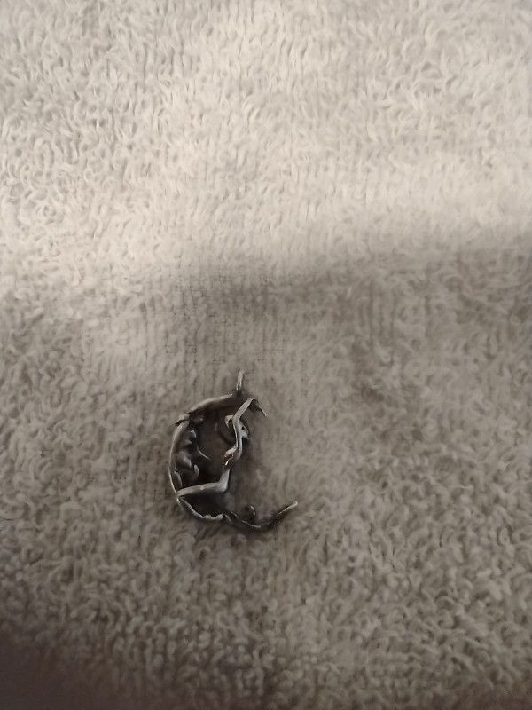 Sterling Silver Girl Sitting On The Moon