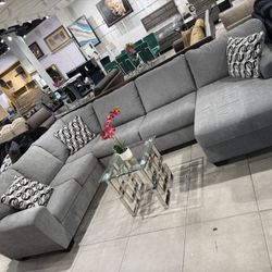 “U” Shape Sectional 🔥 Take It Home With Only $50 Down 