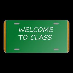 License Plate Novelty Car Front Back To School Classroom School Back