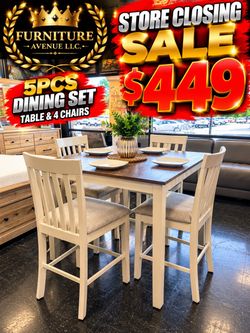 5-Piece Counter Height Dining Set
