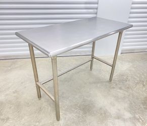 Advance Tabco TSAG-244 Work Table, 16 Gauge Stainless Steel Top and legs, Open Base, no Backsplash