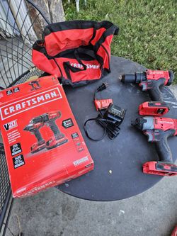 CRAFTSMAN V20 MAX Cordless Drill and Impact Driver, Power Tool Combo Kit with Charger NO BATTERY