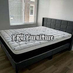 New Queen Bed Frame With Mattress 