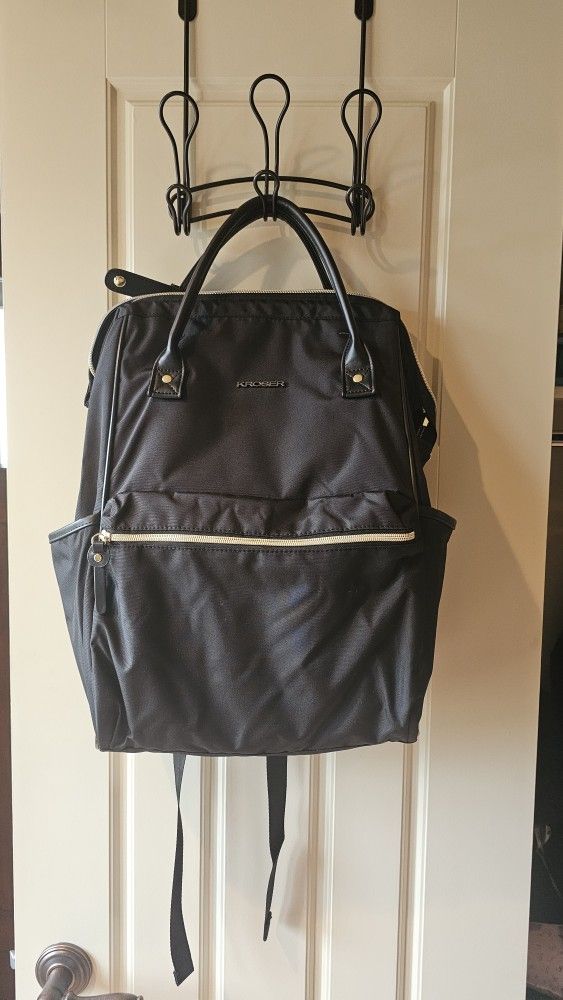 Black And Gold Fashion Laptop Backpack