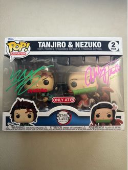 Demon Slayer Tanjiro & Nezuko 2-Pack Funko Pop! - PSA VA Autographs SELL/TRADE