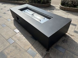 72” Concrete Outdoor Patio Furniture Fire Pit – 120,000 BTU – Outdoor Gas Patio Heater –Certified