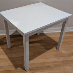 White Wood Side Activity Table