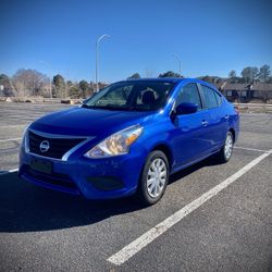 🚗 2015 Nissan Versa Sedan – Clean Title – Excellent MPG – Metallic Blue –  Ready to Go