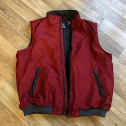 New Chaps Men’s Vest – Gray and Red, Size XL