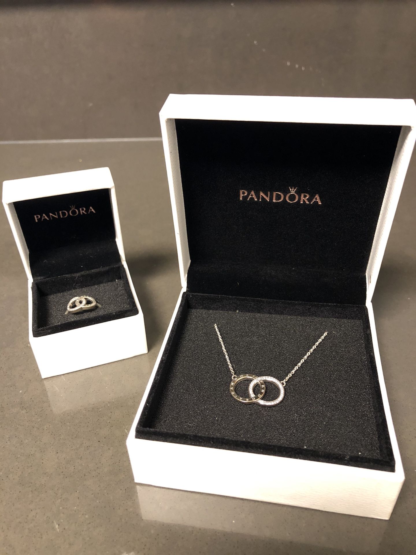 Pandora Necklace & Ring Set