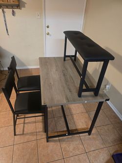 Juego Comedor mesa + sillas + banca