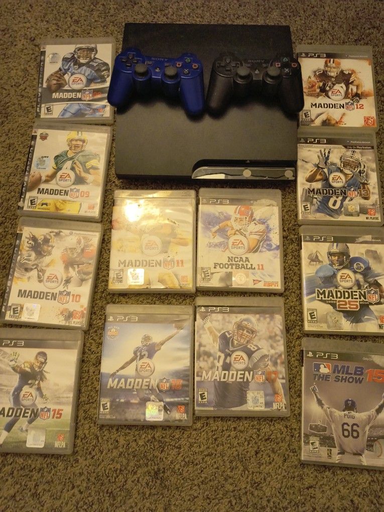 PS3 250gig Hard drive With Games And Controllers 100