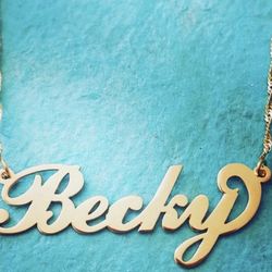 10k Gold Custom Personalized Name Necklace 