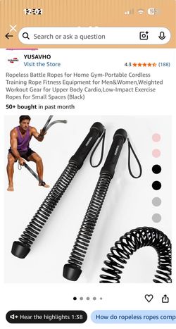 Ropless battle ropes