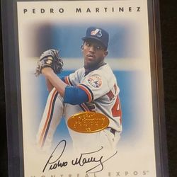 Pedro Martinez 1996 Leaf Signature Autographed Card