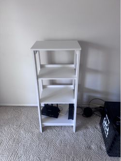 White shelf