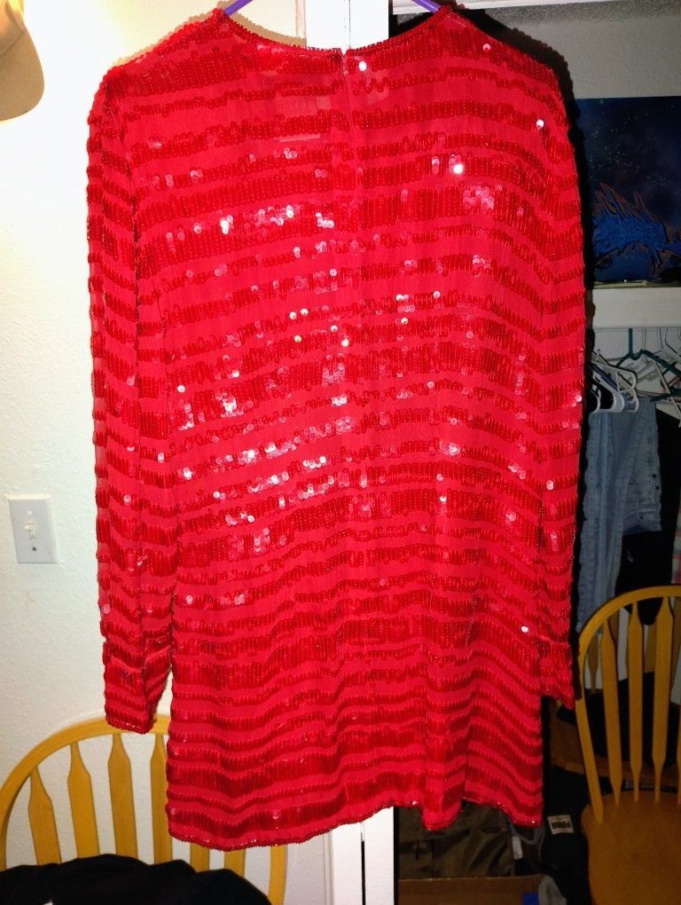 Adrianna Papell Sequin Dress