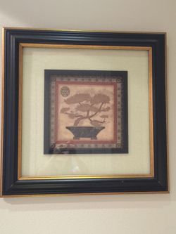 Large bonsai wall art