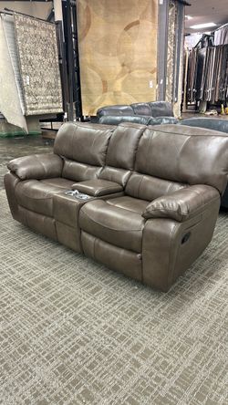 Manwah Enola Flint Manual Reclining Loveseat | Soho Flint