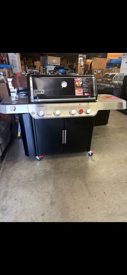 Bbq grill gas propane Weber with side burner
