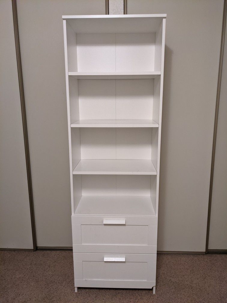 (Pending Pickup) White Ikea Brimnes Bookshelf